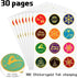 Clabby 360 Pieces Merry Christmas Stickers, 2 Inch Gold Snowflake Adhesive Labels for Xmas Cards, Gift Envelopes, Party
