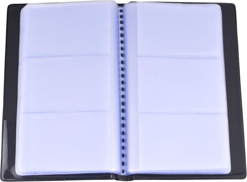 SAMYO Business Card Book Holder - Professional Office Organizer Holds 240 Cards, Black
