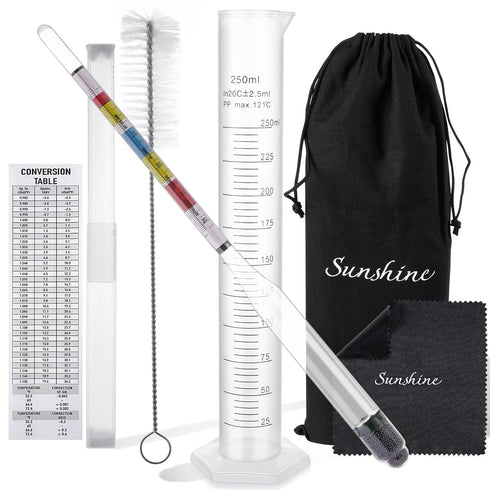 AOZ LIbei Hydrometer Set - for Mead, Wine, Kombucha and Home Brew Beer, Alcohol
