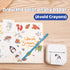T02/T02Pro/Q02E/M02X/Y02C/Q02 2 50mm x3.5m, 3 Phomemo Sticker Paper- for Mini Printer, White Thermal Sticker for Study
