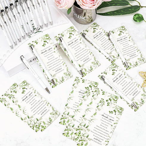 YOXIFUFA 30 Sets Wedding Favors for Guests Bulk Bridal Shower Pens Gifts Includes Retractable Ballpoint Pen