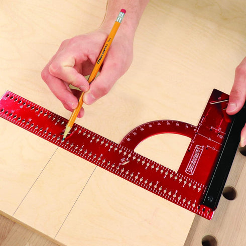 MC-Square300 (metric) - Aluminum Framing and Woodworking Square, Milescraft 8460