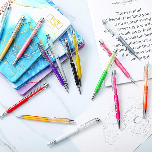 Honoson 15 Pieces Bible Verse Ballpoint Pens, Inspirational Scripture Quote Pens for Women Men Nurse Teacher Gifts,
