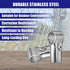 4Pcs 180 2 1"/1.1" uxcell Degree Structural Pipe Connectors Way End Rails Clamp with Wrench Stainless Steel Corner Pipe