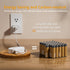 Closet 2-Pack Lyridz Rechargeable Battery Night Light with Motion Sensor, Portable Mini Warm White LED Stick-on Light