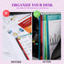 LEOBRO 8 Pack Plastic Envelopes, A4 Plastic File Folders for Document Storage, Poly Folders