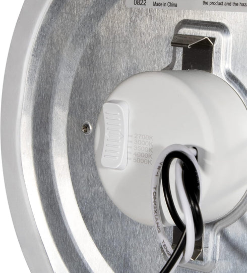 8 Trimless 1400 5 2700K/3000K/3500K/4000K/5000K, Dimmable Maxxima in. LED Round Disk Light, Lumens, CCT Flush Mount