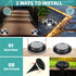 ANKUNABA 8 Pack 12 Solar Ground Lights, LED Solar Disk Lights Outdoor Waterproof In-Ground Landscape Lighting
