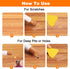 6 4-9 HARFINGTON Wood Filler Sticks Colors Wooden Wax Touch Up Furniture Repair Crayons for Medium Brown