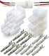 2-Pin Molex 2.13mm (.084") Connector Kit, 14-20 AWG for Arcade Pinball (3-Set)