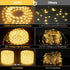 50ft 600 8 Connectable Outdoor Rope Lights, LED Warm White Strip Light Plug in for Indoor with Waterproof Modes