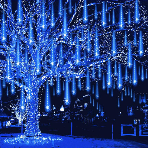 Weepong Meteor Shower Lights Outdoor Christmas Lights UL Certified Falling Rain Drop
