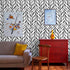 Wudnaye Black and White Peel and Stick Wallpaper, Leaf Contact Paper 17.7 inch × 78.7 inch, Self Adhesive Decorative