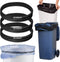 Trash Can Rubber Bands Set of 3 - Elastic Garbage Can Bands