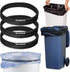 Trash Can Rubber Bands Set of 3 - Elastic Garbage Can Bands