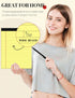 Yellow Legal Pads, 8.5 x 11 Wide Ruled Writing Pads, 6 Pads/Pack, 30 Sheets/Pad, Micro Perforated