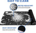 Magic Astrology Extended Big Mouse Pad, 31.5x11.8 Inch Gaming Desk Pad, Black Mousepad with Non-Slip Base