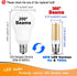 E17 LED Ceiling Fan Light Bulb 6W (60W Halogen Equivalent), 2700K Warm White, 700lm, 120V LED Intermediate Base Bulb, 5
