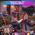 2 Pack 8 120 btfarm Solar Garden Lights Outdoor Modes, LED Firework Lights Solar Powered, Waterproof Twinkle Fairy