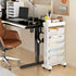 BYFU 6-Tier Movable Bookshelf Cart, Rolling File Paper Storage Organizer with Wheels for Home Office