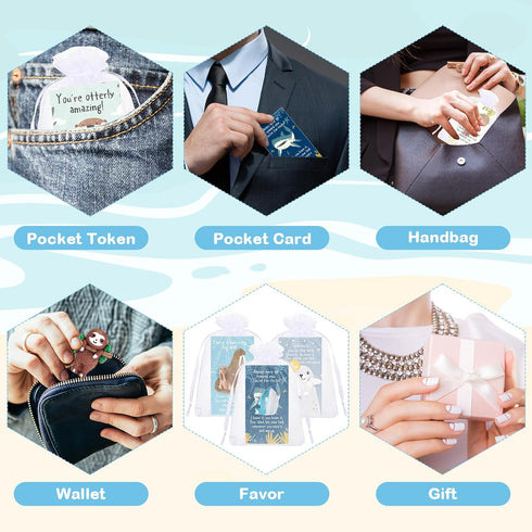 75 Sets Fumete Employee Appreciation Gifts Bulk for Coworker Graduation Teacher Nurse Volunteer Positive Resin Animal