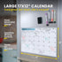Monthly Magnetic Calendar for Refrigerator, 17x12” Dry Erase Fridge Calendar Magnet, Organizes 2025 Schedules