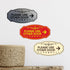 Signs ByLITA Victorian Please Use Other Door Right Arrow Sign, Small, Brushed Gold, 1 Pack