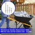 Wheelbarrow Handles Bolt Kit, Replacement Carriage Bolts and Nuts, 5/16 Stainless Hardware Kit - 12 Pack