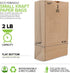 2 Lb (250 Count) Packing Pack, Stock Your Home Kraft Small Brown Paper Bags Mini Size Bag for Breakfast Food, Snack