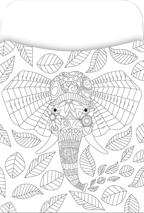 Barker Creek Peel & Stick Library Pockets, Color Me Boho Animals, 3 Designs, Great for Holding Library, Index, and Flash Cards, Hall Passes, Recipes, and More! 3-1/2" x 5-1/8", 30 per Pkg (1240) by BARKER CREEK