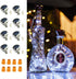 VOOKRY Solar Wine Bottle Lights with Cork 8 Pack 20 LEDs Fairy