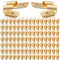 100 Pcs Piggyback Spade Connectors, 3 Way Adapter Dual Male to Single Female Brass Quick Disconnect Terminals