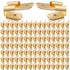 100 Pcs Piggyback Spade Connectors, 3 Way Adapter Dual Male to Single Female Brass Quick Disconnect Terminals