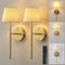 Gold Wall Sconces Set of Two, Small Rechargeable Battery Operated Wall Lamp