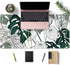 Desk Mat Green Plant Leaf, Large Mouse Pad for Women Office Decor, XXL Mousepad 31.5''X15.7'' Non-Slip Rubber Base