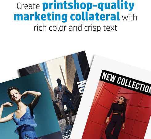 8.5x11 52 lb, 150 (4WN10A) HP Professional Business Paper, Glossy, in, sheets, works with laser printers