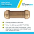 SharkBite 1 Inch Push to Connect Brass Plumbing Fitting, Slip Coupling for PEX, Copper, CPVC, PE-RT, HDPE, U3020LFA
