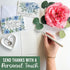 -54 Hadley Designs Wedding Thank You Cards with Envelopes Floral Thank You Cards Wedding with Envelopes, ThankYou Notes