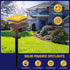 9 38 2 Pack Kyosho Solar Color Spot Lights Outdoor, Lighting Modes Halloween Christmas Lights, LEDs Color Changing
