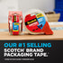 Scotch Heavy Duty Shipping and Moving Packing Tape, Clear, 1.88 in. x 22.2 yd., 3 Tape Rolls with Dispensers