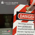 TRADESAFE Lockout Tagout Tags - 30 Danger Do Not Operate Tags with 30 Zip Ties, OSHA Compliant Loto Tags