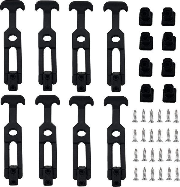 Creatyi 8 PCS 8'' Rubber Flexible T-Handle Draw Latches for Tool Box and Engineering Machines
