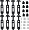 Creatyi 8 PCS 8'' Rubber Flexible T-Handle Draw Latches for Tool Box and Engineering Machines