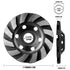 SUNJOYCO 4.5 inch Concrete Grinding Wheel, 12-Segment Heavy Duty Turbo Row Diamond Cup Grinding Wheel Angle Grinder Disc for Granite Stone Marble Masonry Concrete