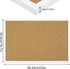 FEBSNOW Cork Board Bulletin Board 23 x 15.7 Inches with Rectangle White Frame for Office Message Board