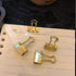 Gold Mini Binder Clips 3/5" / 0.6-inch / 15-mm (40-Count)
