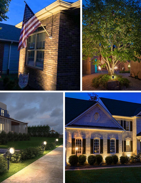 3000K Tree(2 Pack) Dusk to Dawn Outdoor LED Spotlight,Outdoor Landscape Lighting with Photocell Sensor, Warm White