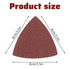 55Pcs Oscillating Tool Sanding Pad Triangle Sanding Pads Set 60/80/100/120/240 Multitool Sandpaper, Grit Fit for Finishing Wood Sanding Plaster