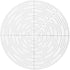 Fulton 10" Round Center Finder Compass - Clear Acrylic for Drawing Circles