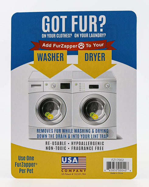 FurZapper Pet Hair Remover for Laundry, 1 PK